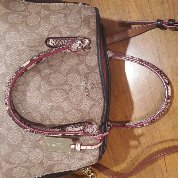 Like NEW Coach Exotic Signature Margot Bag - Picture 8 of 16